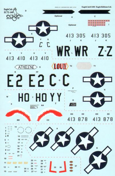 Eagle Cal 72140 1:72 North-American P-51D Mustang Part 2