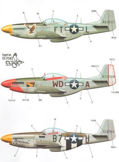 Eagle Cal 72141 1:72 North-American P-51D Mustang Part 3