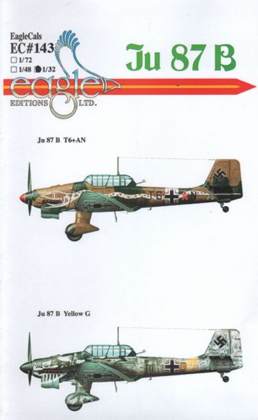 Eagle Cal 72143 1:72 Junkers Ju-87B-2 'Stuka'