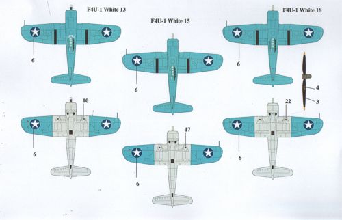 Eagle Cal 72150 1:72 Vought F4U-1 Birdcage Corsairs Part 1