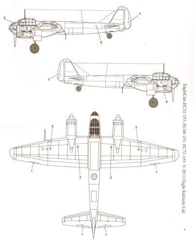 Eagle Cal 72153 1:72 Junkers Ju-88A-4