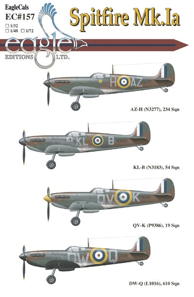 Eagle Cal 72157 1:72 Supermarine Spitfire Mk.Ia/Mk.1