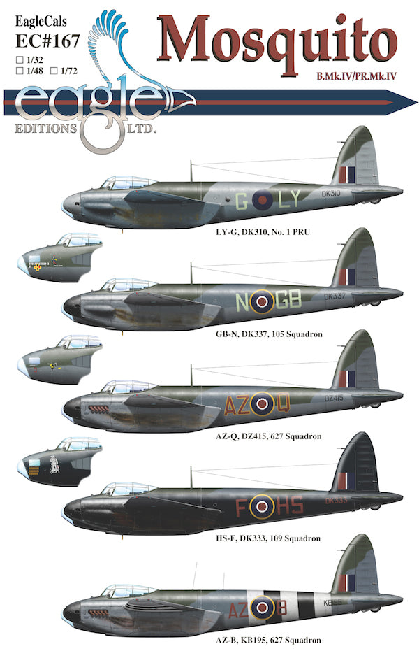 Eagle Cal 72167 1:72 de Havilland Mosquito Mk.IV