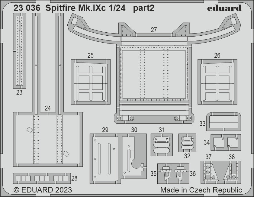 Eduard BIG2405 1:24 Spitfire Mk.IXc to be used with Airfix