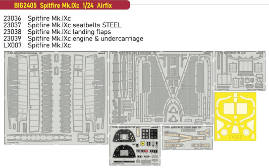 Eduard BIG2405 1:24 Spitfire Mk.IXc to be used with Airfix