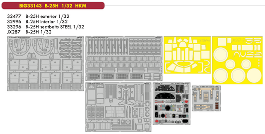 Eduard Big-Ed BIG33143 1:32 North-American B-25H Mitchell