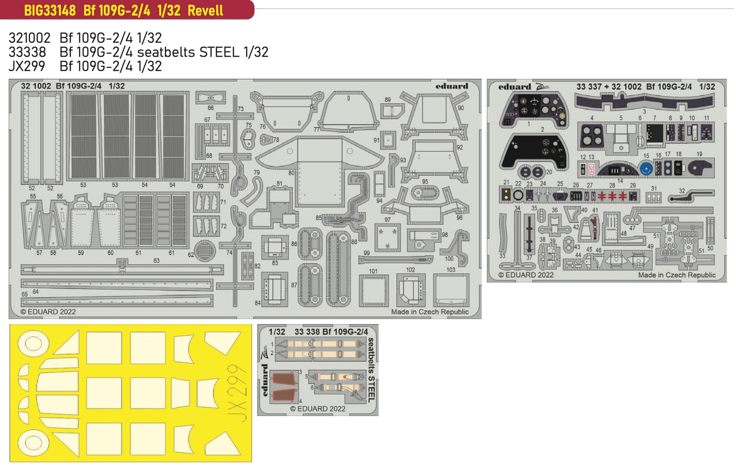 Eduard Big-Ed BIG33148 1:32 Messerschmitt Bf-109G-2/4