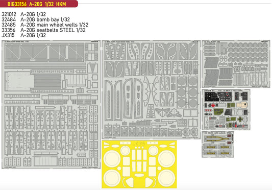 Eduard Big-Ed BIG33156 1:32 A-20G Havoc