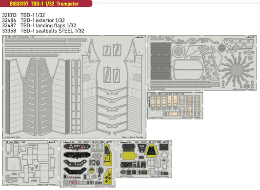 Eduard Big-Ed BIG33157 1:32 Douglas TBD-1 Devastator
