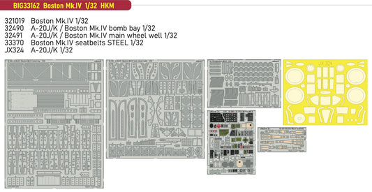 Eduard Big-Ed BIG33162 1:32 Douglas Boston Mk.IV