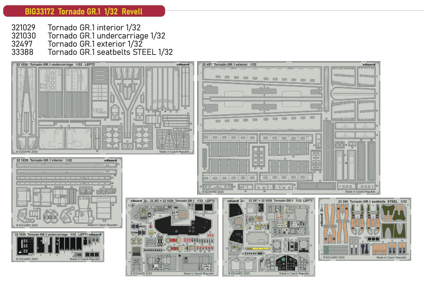 Eduard Big-Ed BIG33172 1:32 Panavia Tornado GR.1