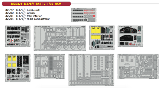 Eduard Big-Ed BIG3375 1:32 Boeing B-17E/F Flying Fortress PART 2