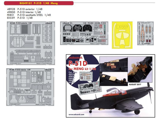 Eduard Big-Ed BIG49181 1:48 North-American P-51D Mustang