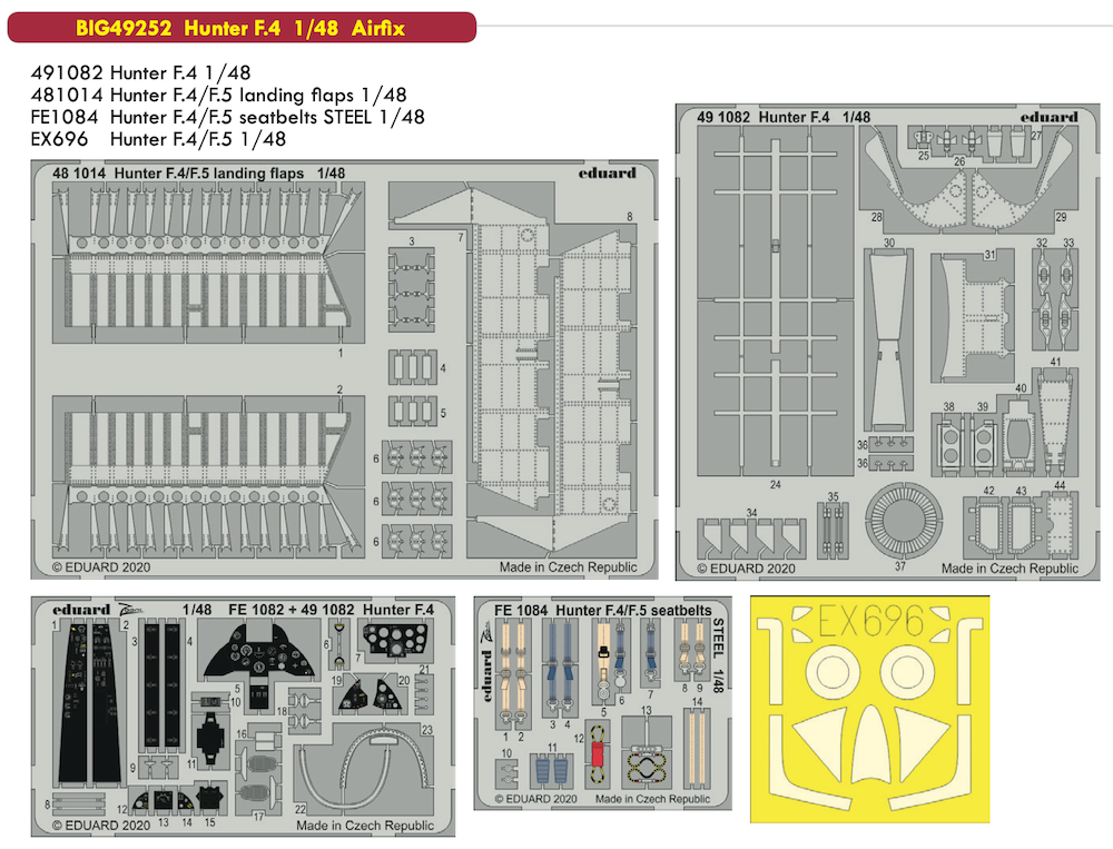 Eduard Big-Ed BIG49252 1:48 Hawker Hunter F.4