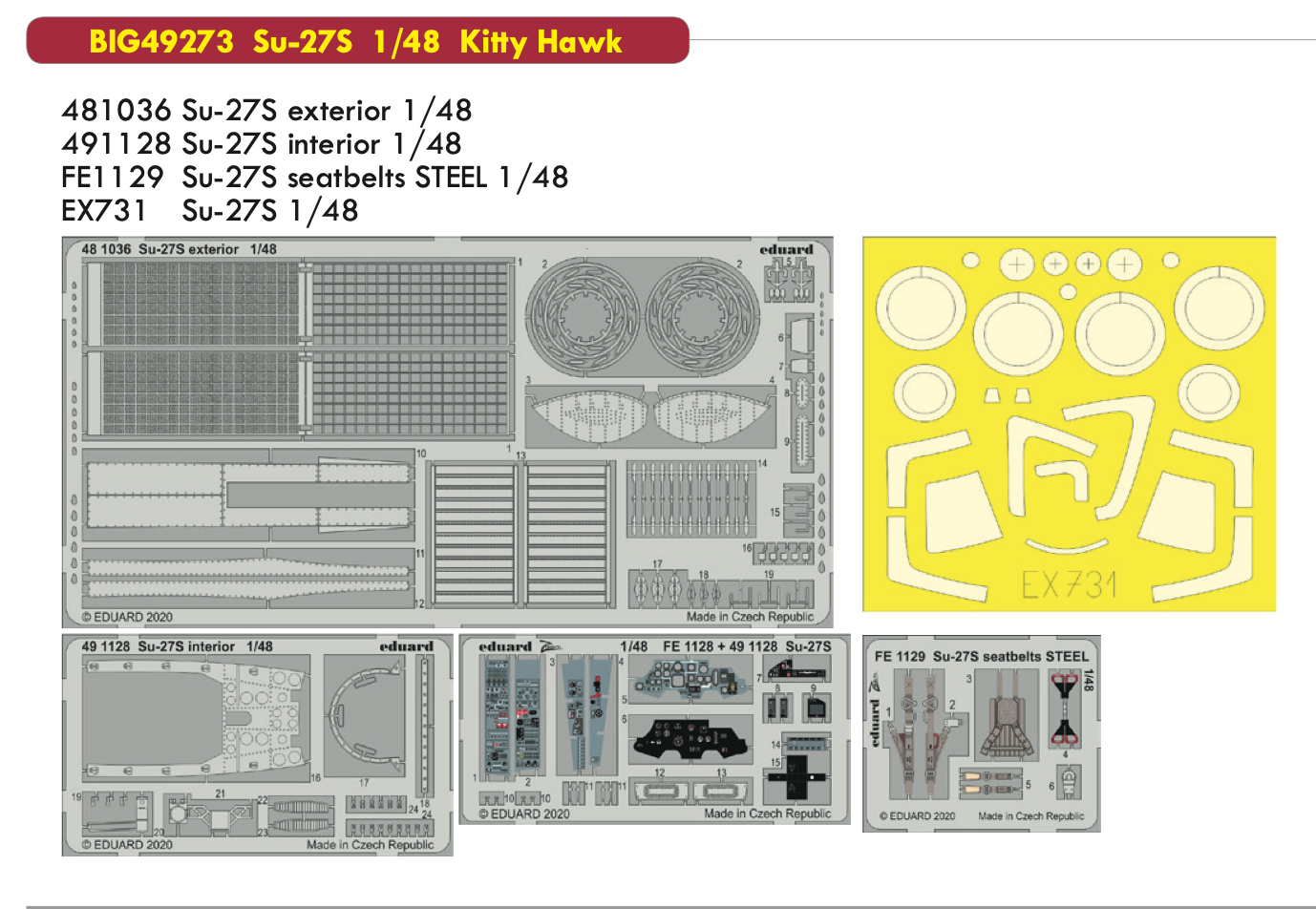 Eduard Big-Ed BIG49273 1:48 Sukhoi Su-27S