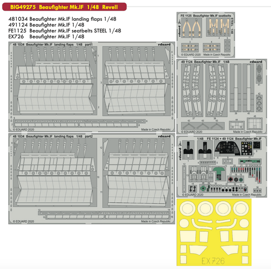 Eduard Big-Ed BIG49275 1:48 Bristol Beaufighter Mk.IF