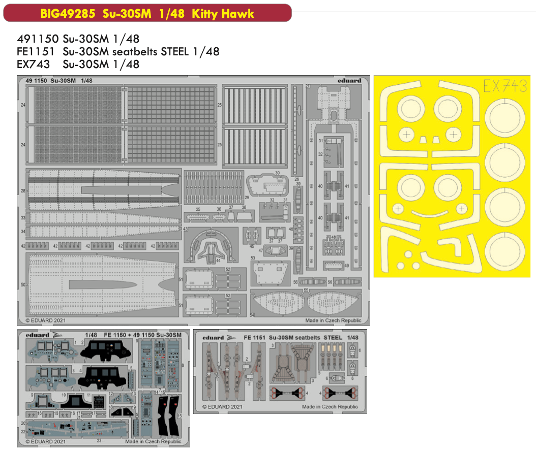 Eduard Big-Ed BIG49285 1:48 Sukhoi Su-30SM