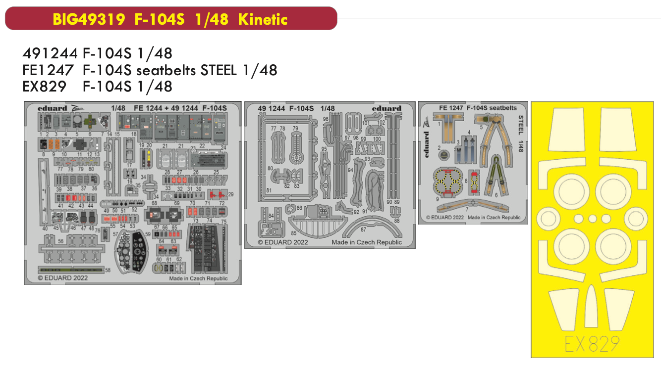 Eduard Big-Ed BIG49319 1:48 Lockheed F-104S