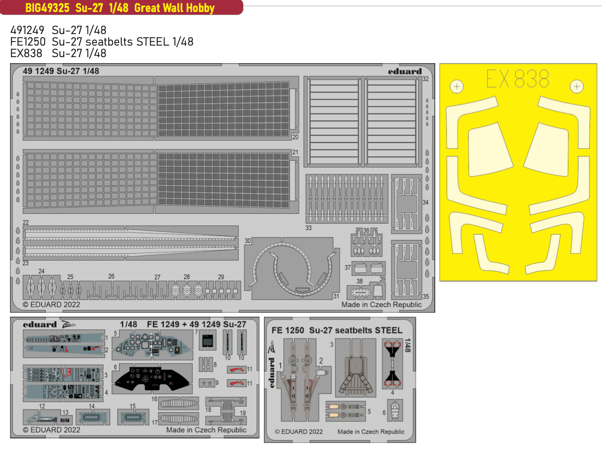 Eduard Big-Ed BIG49325 1:48 Sukhoi Su-27