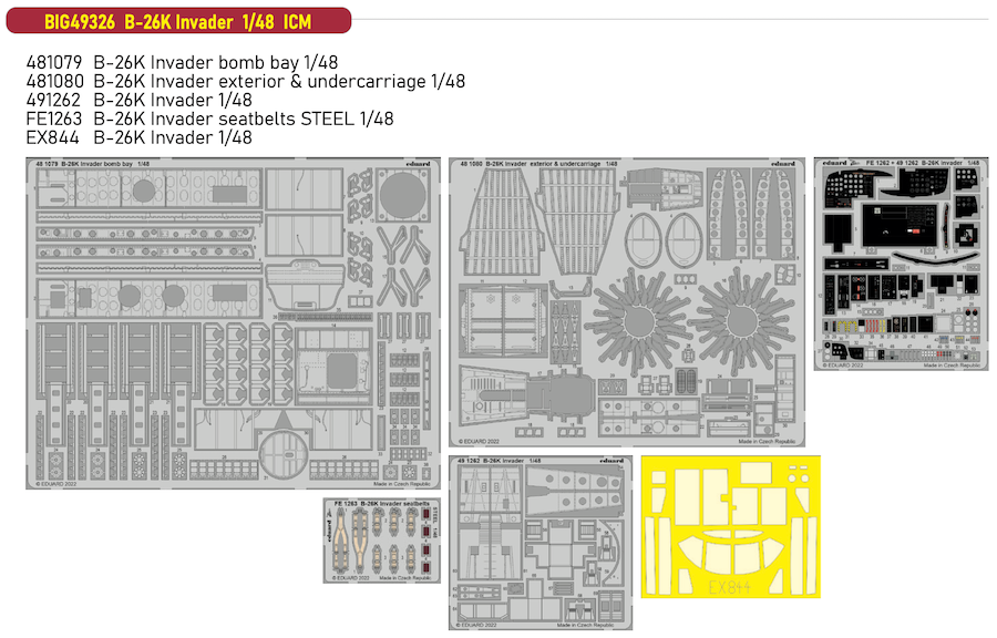 Eduard Big-Ed BIG49326 1:48 Douglas B-26K Invader