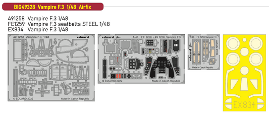 Eduard Big-Ed BIG49328 1:48 de Havilland Vampire F.3