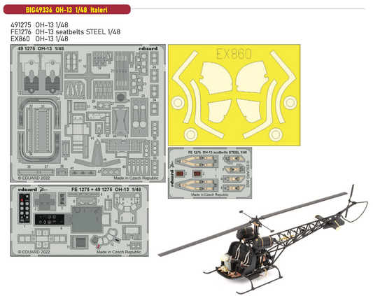 Eduard Big-Ed BIG49336 1:48 Bell OH-13 Sioux