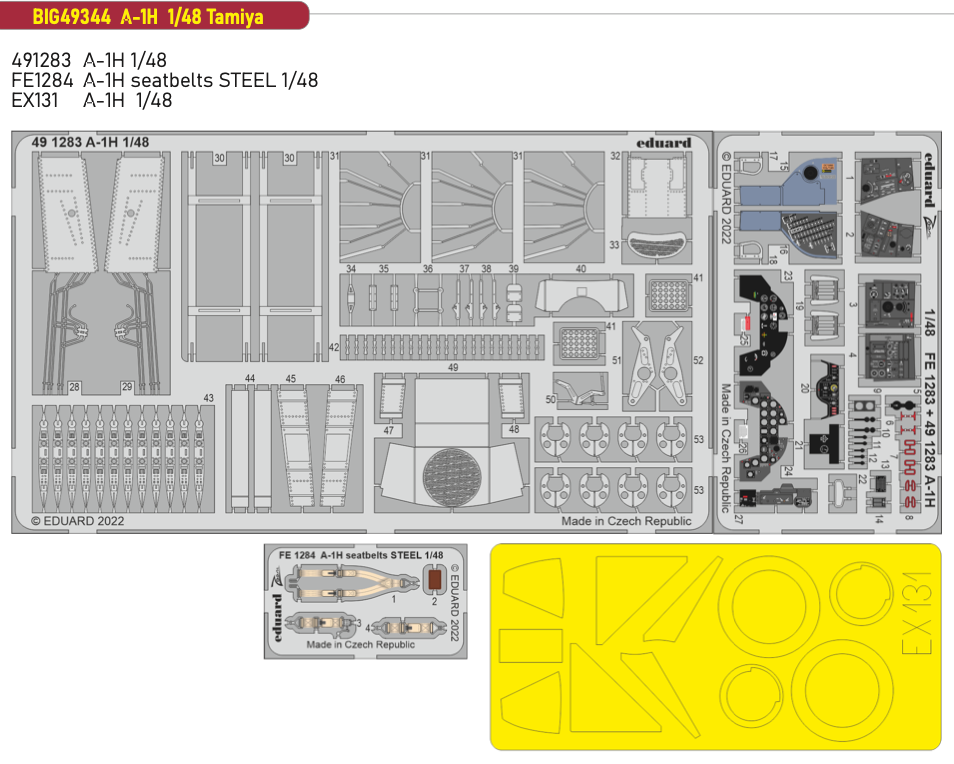 Eduard Big-Ed BIG49344 1:48 Douglas A-1H Skyraider