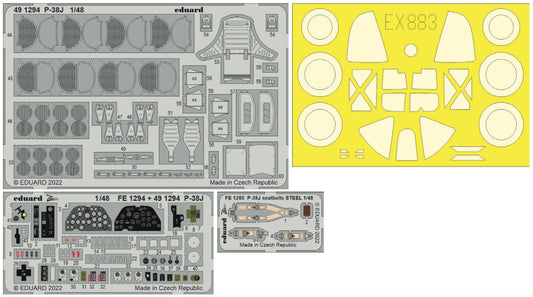 Eduard Big-Ed BIG49349 1:48 P-38J Lightning to be used with Tamiya