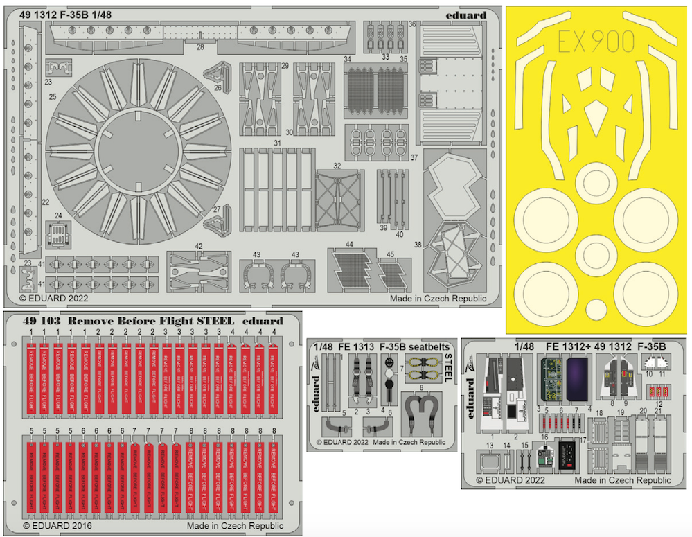 Eduard Big-Ed BIG49357 1:48 F-35B Lightning II  to be used with Italeri