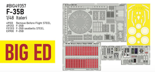 Eduard Big-Ed BIG49357 1:48 F-35B Lightning II  to be used with Italeri