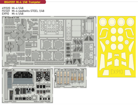 Eduard Big-Ed BIG49359 1:48 Mil Mi-4