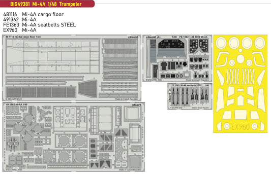 Eduard Big-Ed BIG49381 1:48 Mil Mi-4A