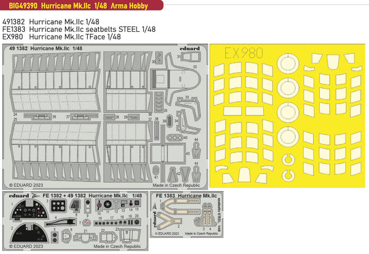 Eduard Big-Ed BIG49390 1:48 Hawker Hurricane Mk.IIc