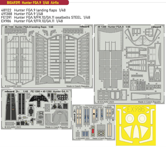 Eduard Big-Ed BIG49391 1:48 Hawker Hunter FGA.9