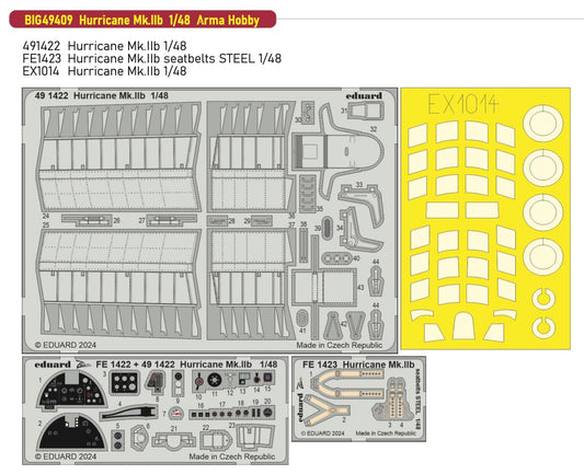 Eduard Big-Ed BIG49409 1:48 Hawker Hurricane Mk.IIb