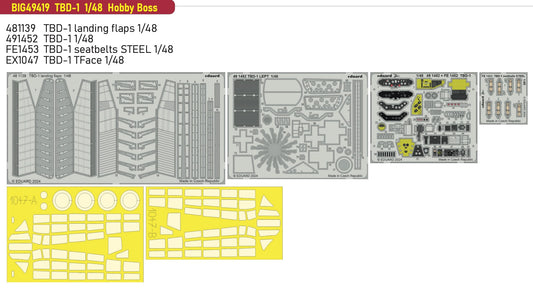 Eduard Big-Ed BIG49419 1:48 Douglas TBD-1 Devastator