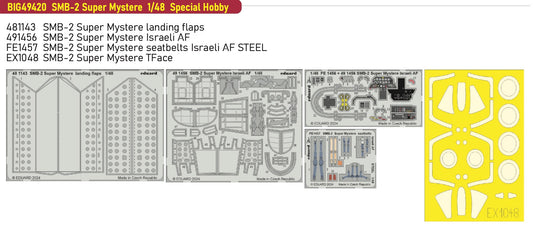 Eduard Big-Ed BIG49420 1:48 Dassault SMB-2 Super Mystere