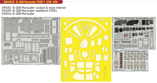 Eduard Big-Ed BIG49421 1:48 Martin B-26B Marauder PART I