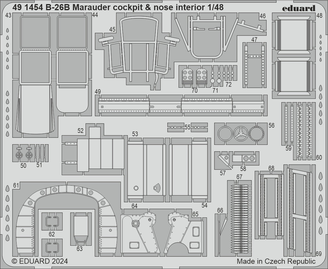 Eduard Big-Ed BIG49421 1:48 Martin B-26B Marauder PART I