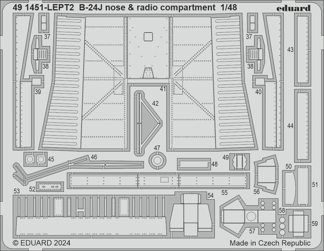 Eduard Big-Ed BIG49423 1:48 Consolidated B-24J Liberator PART I