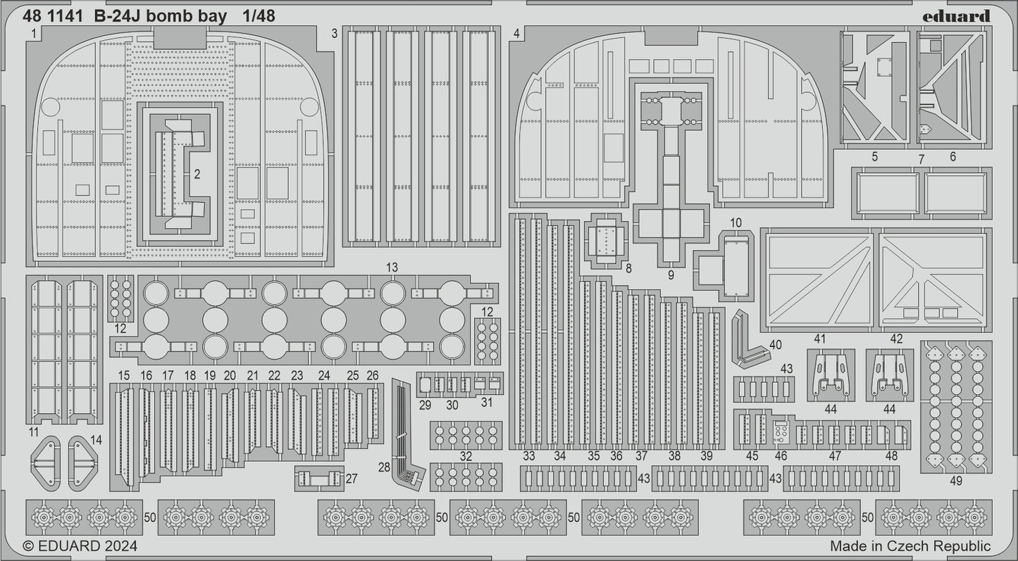 Eduard Big-Ed BIG49424 1:48 Consolidated B-24J Liberator PART II