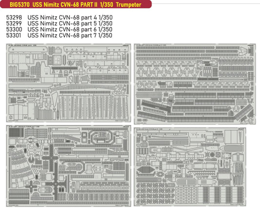 Eduard Big-Ed BIG5370 1:350 USS Nimitz CVN-68 PART II