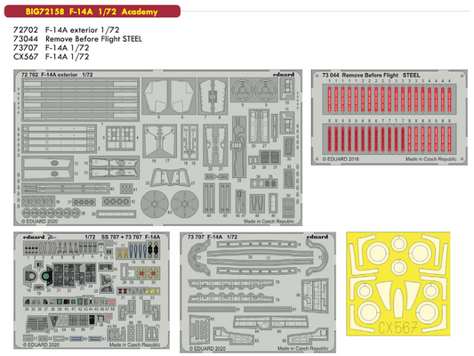 Eduard Big-Ed BIG72158 1:72 Grumman F-14A