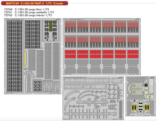 Eduard Big-Ed BIG72169 1:72 Lockheed C-130J-30 Hercules PART II