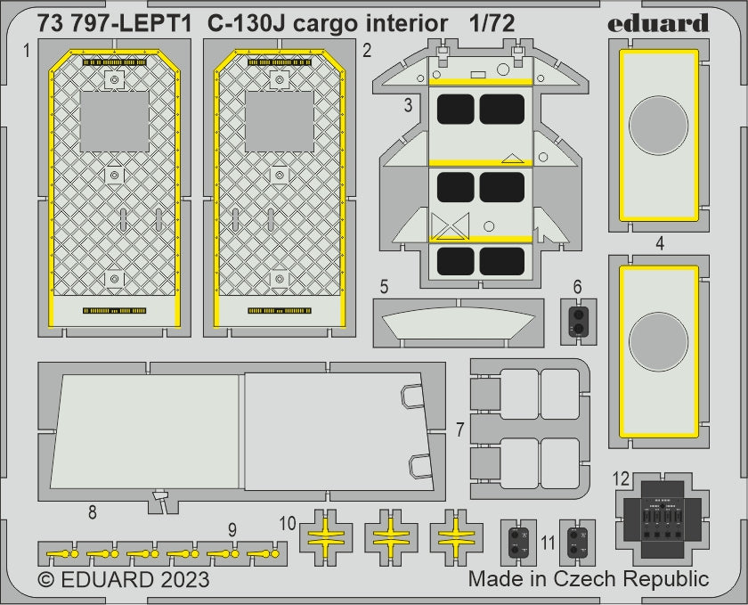 Eduard Big-Ed BIG72174 1:72 C-130J Hercules PART II to be used with Zvezda