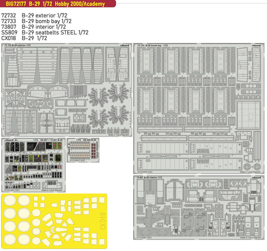 Eduard Big-Ed BIG72177 1:72 Boeing B-29A Superfortress