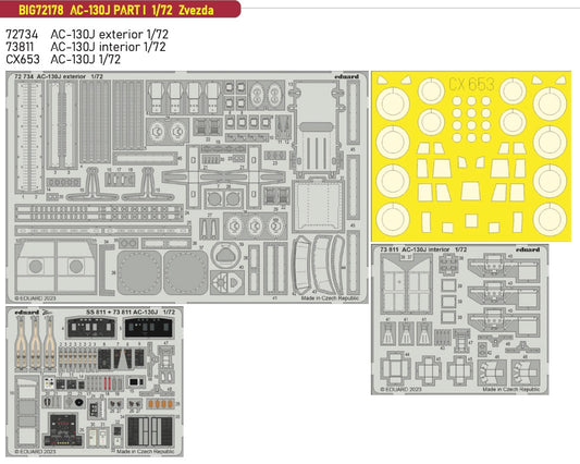 Eduard Big-Ed BIG72178 1:72 Lockheed AC-130J Hercules PART I