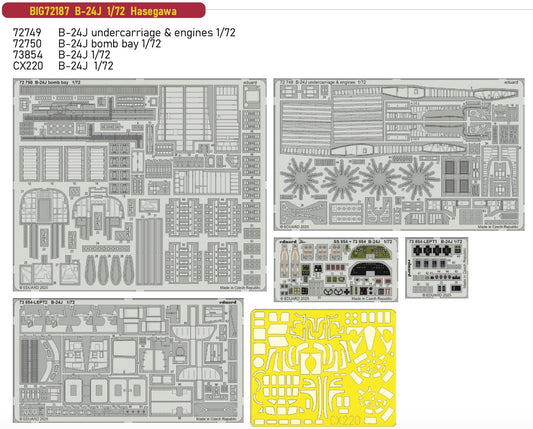 Eduard Big-Ed BIG72187 1:72 Consolidated B-24J Liberator