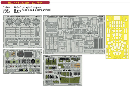 Eduard Big-Ed BIG72189 1:72 Consolidated B-24D Liberator part I