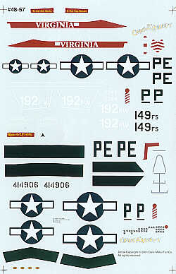 Experts Choice 4857 1:48 F-16C and  P-51D. Cripes A' Mighty'